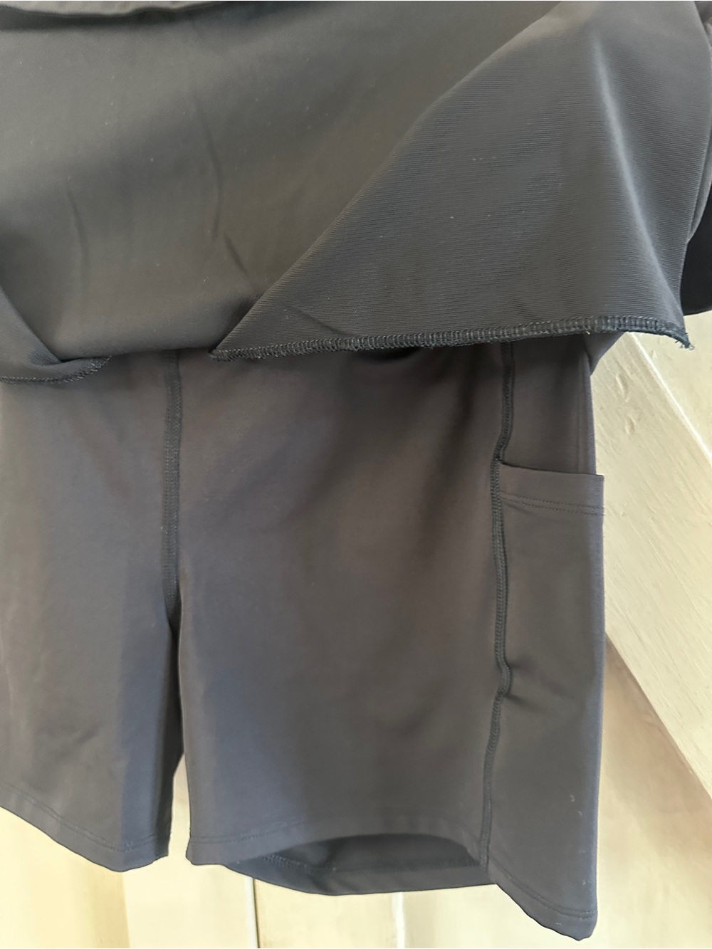 Athleta Fairway Golf Skort 18” Black Size M – Zip Pockets - Picture 5 of 7